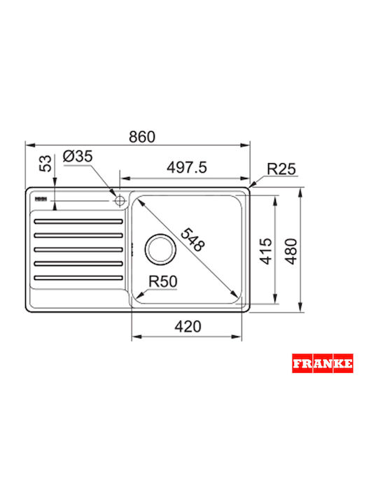 FRANKE BELL 611-86