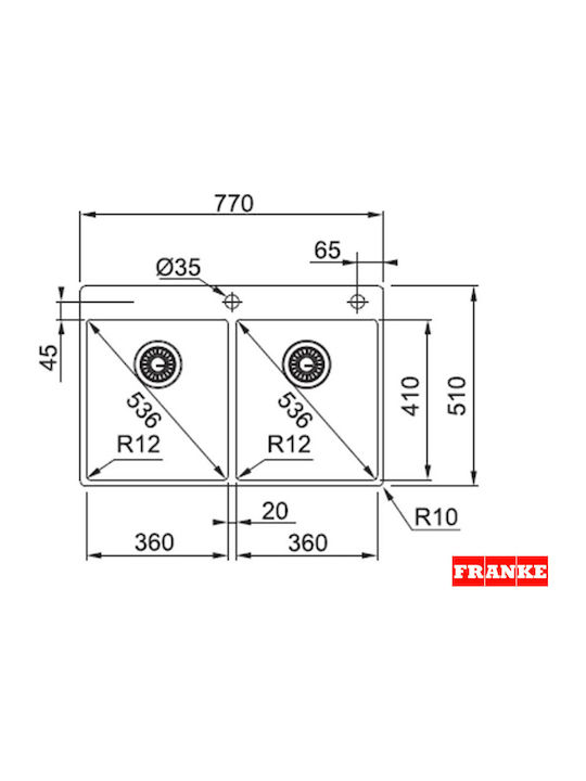 FRANKE BXX 220-36-36 TL