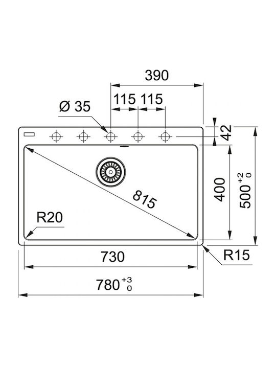 FRANKE Centro 610-73