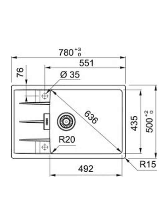 FRANKE Centro CNG 611 211-78 XL..