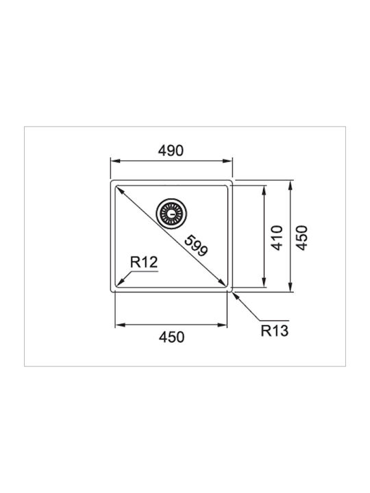 FRANKE Square BXX 210-45.