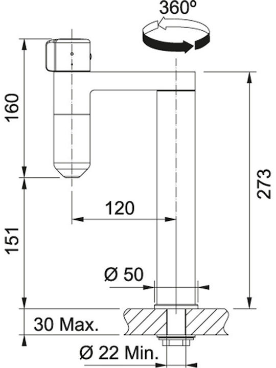 FRANKE Μπαταρία Φιλτραρίσματος Vital Capsule Filter